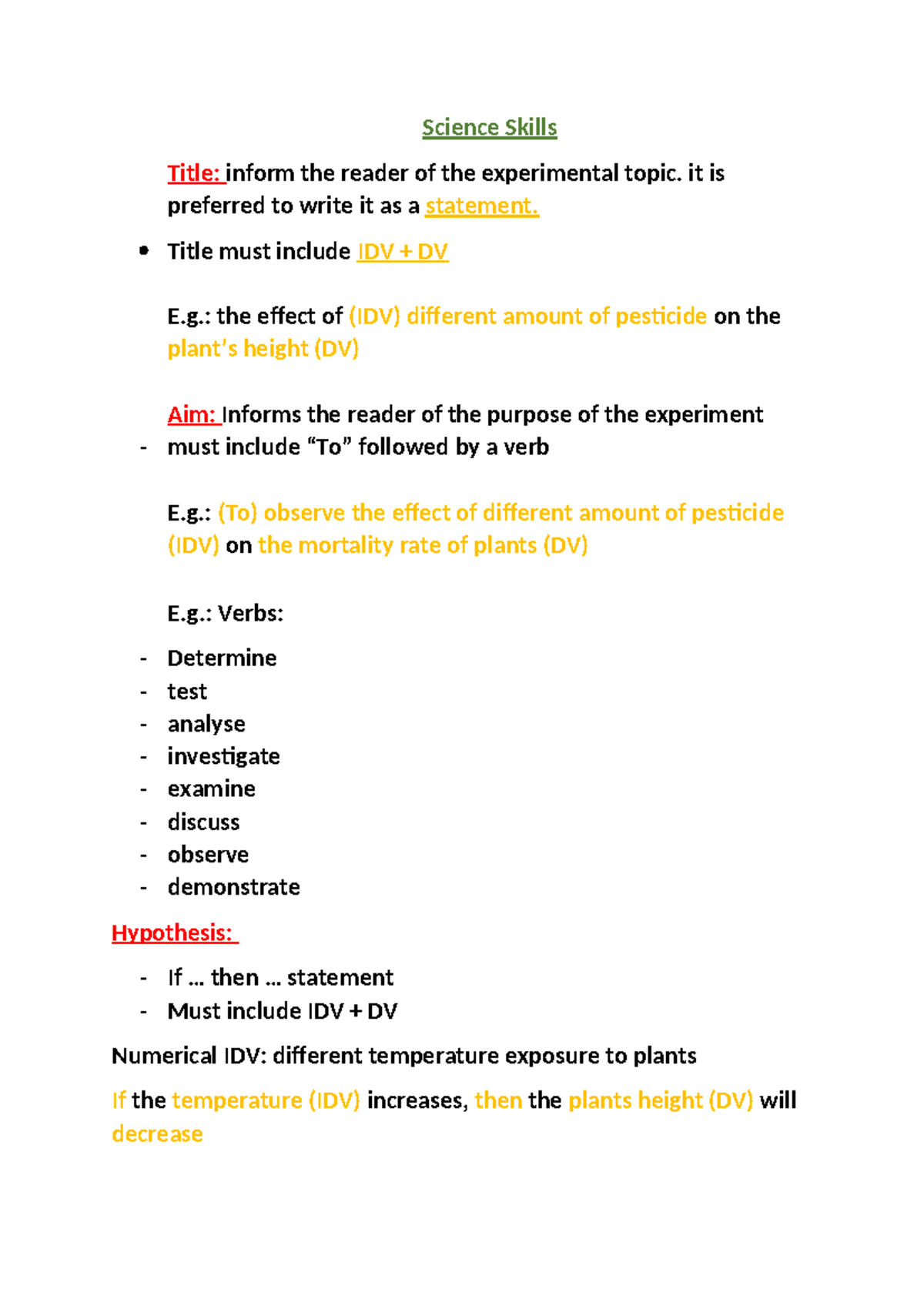 Science Notes: Investigating the Impact of Variables on Plant Growth ...