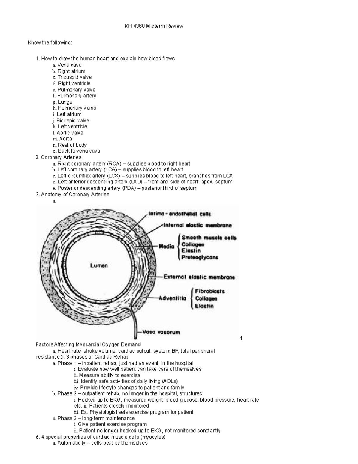 KH 4360 Clinical Final Exam Study Guide: Key Concepts and Review - Studocu