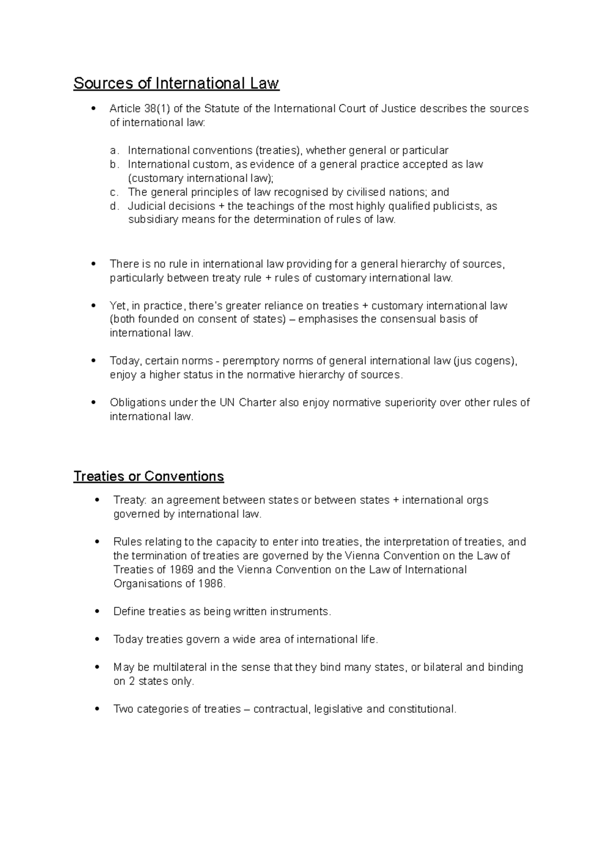 INTL LU2: Exploring the Sources of International Law and Their ...