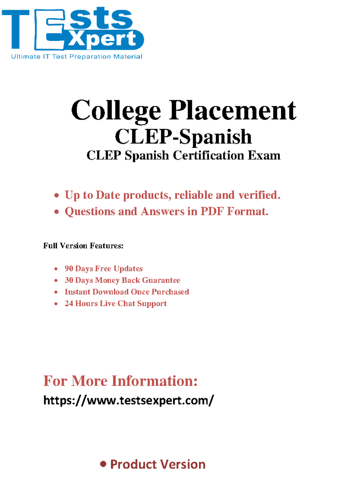 Dominate the CLEP-Spanish - CLEP Spanish Certification Exam - Up to ...