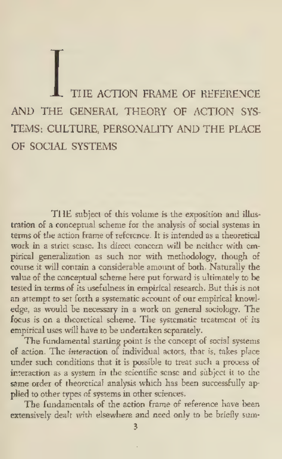 The action frame of reference theory of action systems: Culture ...