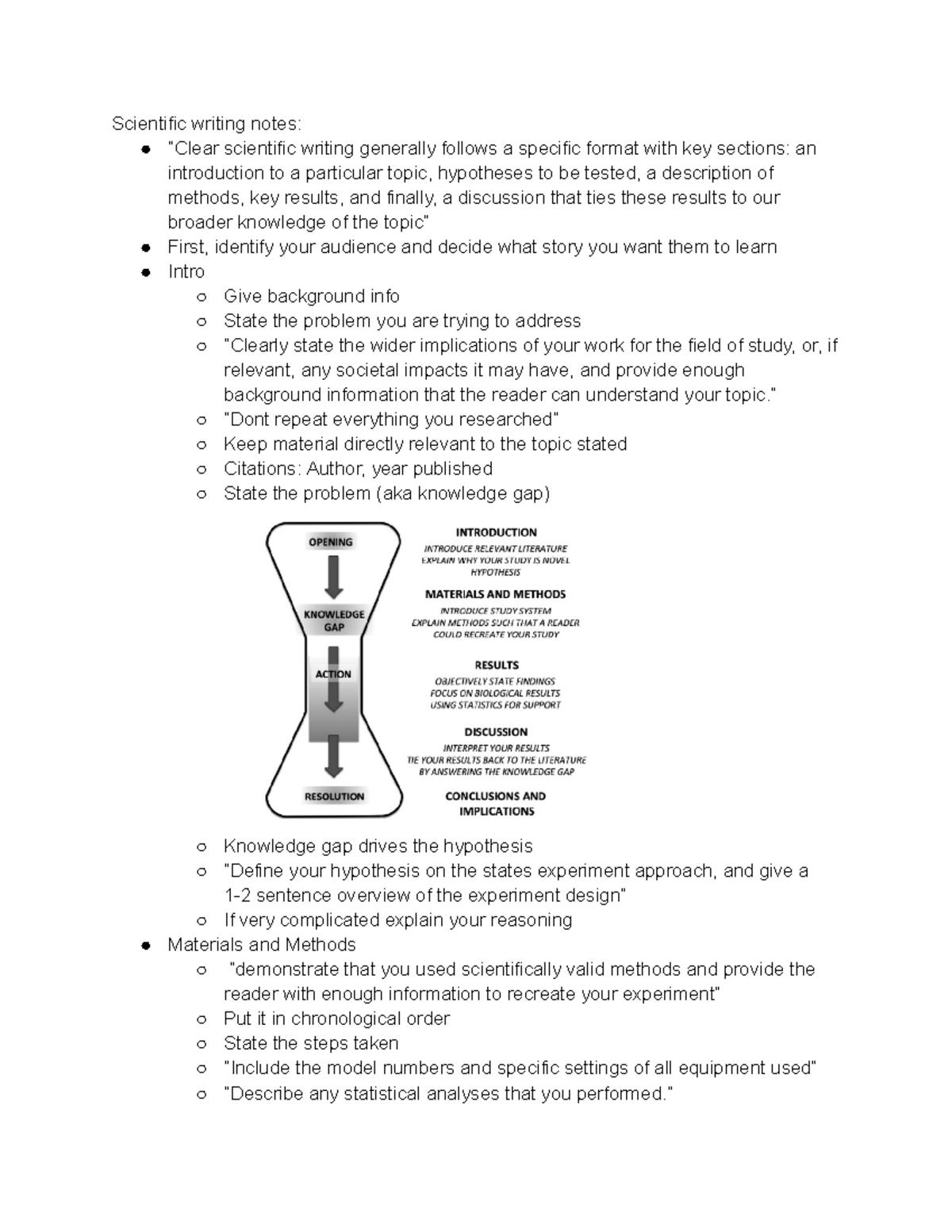 Scientific Writing Made Easy: Notes on Structure & Key Elements - Studocu