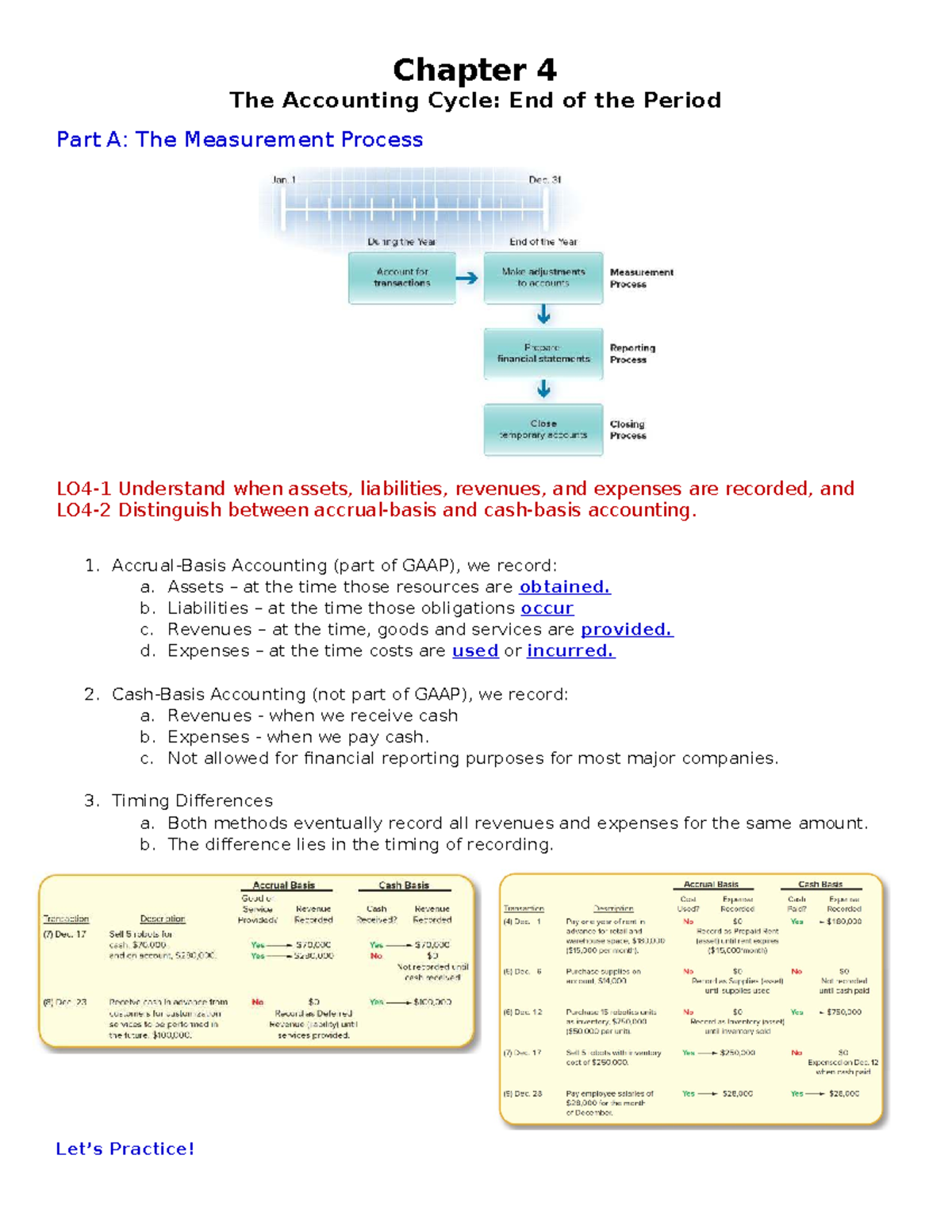 Accounting Cycle and Financial Statement Prep (ACC 101) - Chapter 4 ...