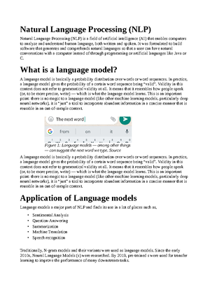 Natural Language Processing - NATURAL LANGUAGE PROCESSING UNIT - I ...
