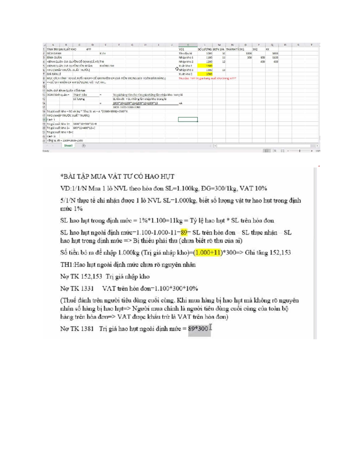 333 - Summary of Inventory Valuation Methods and Cost Accounting - Studocu