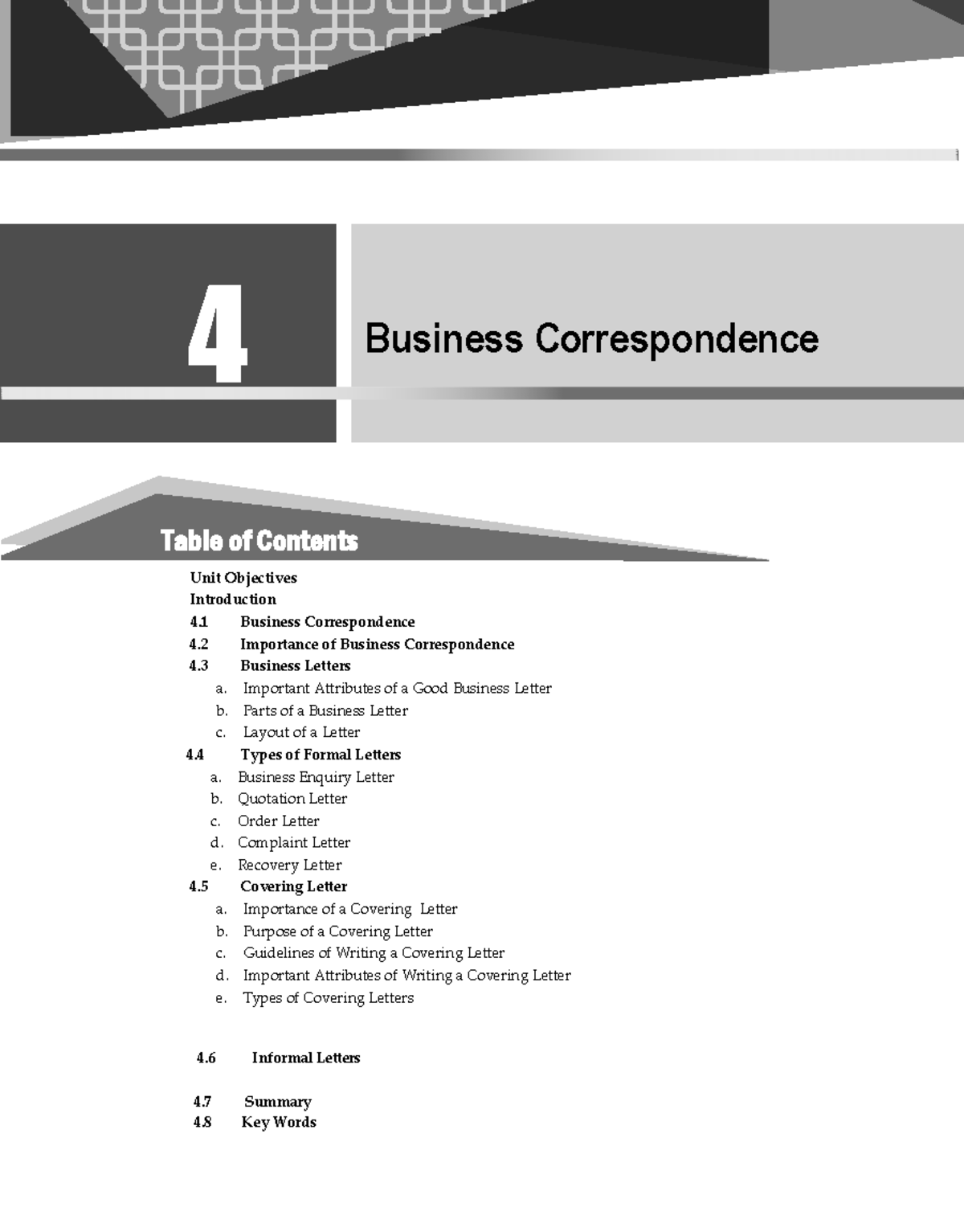 Business Correspondence: Key Concepts and Types (OMBE308) - Studocu