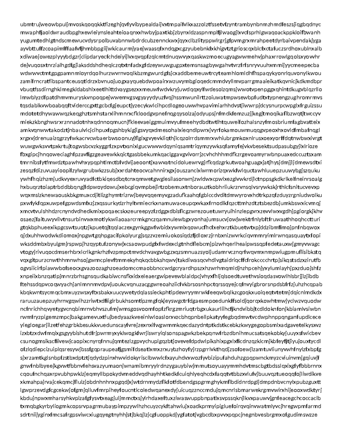 Advanced Study Techniques in Random Text Analysis (Course Code: RL123 ...