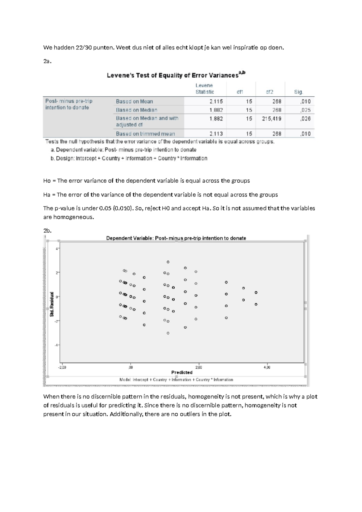 Pratica 5 YSS: Analyse van interactie-effecten en variantie - Studeersnel