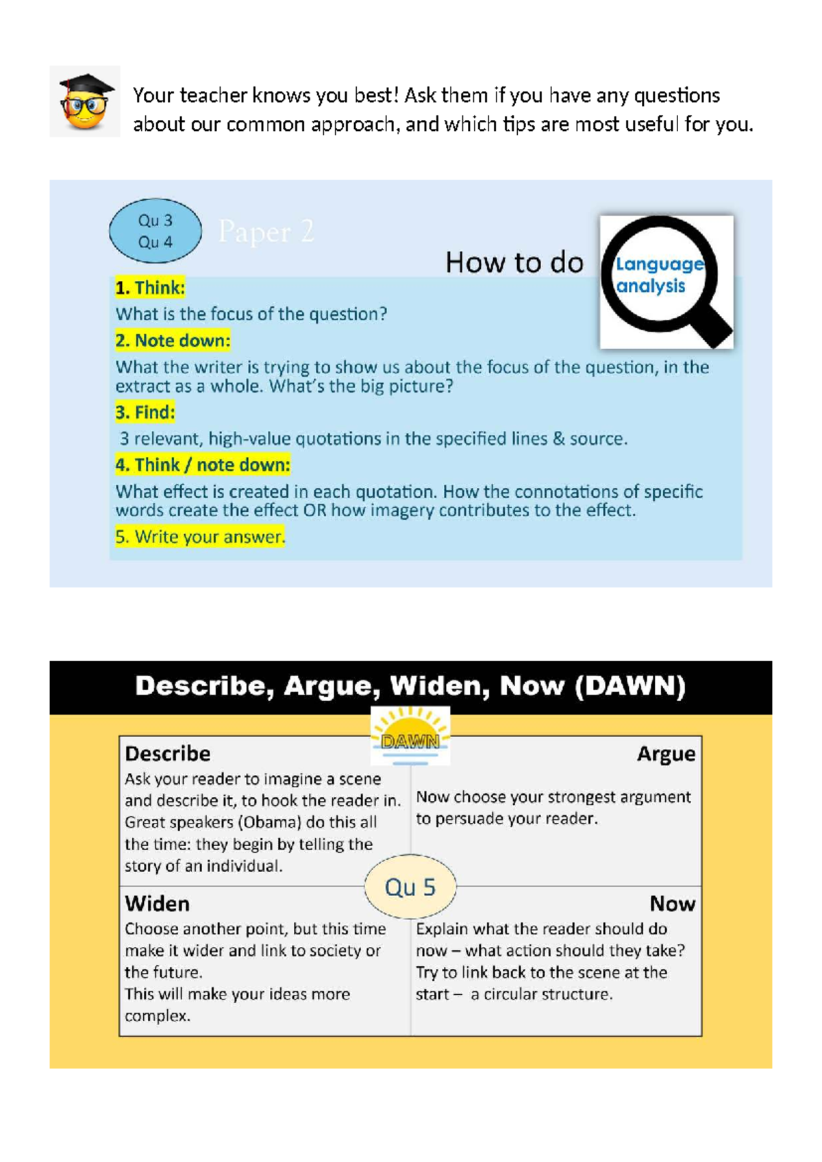 Common Approach to Paper 2: Tips and Guidance - Studocu