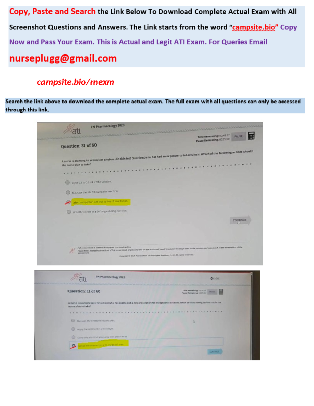 ATI PN Pharmacology Proctored Exam NGN: 60 Questions & Verified Answers ...