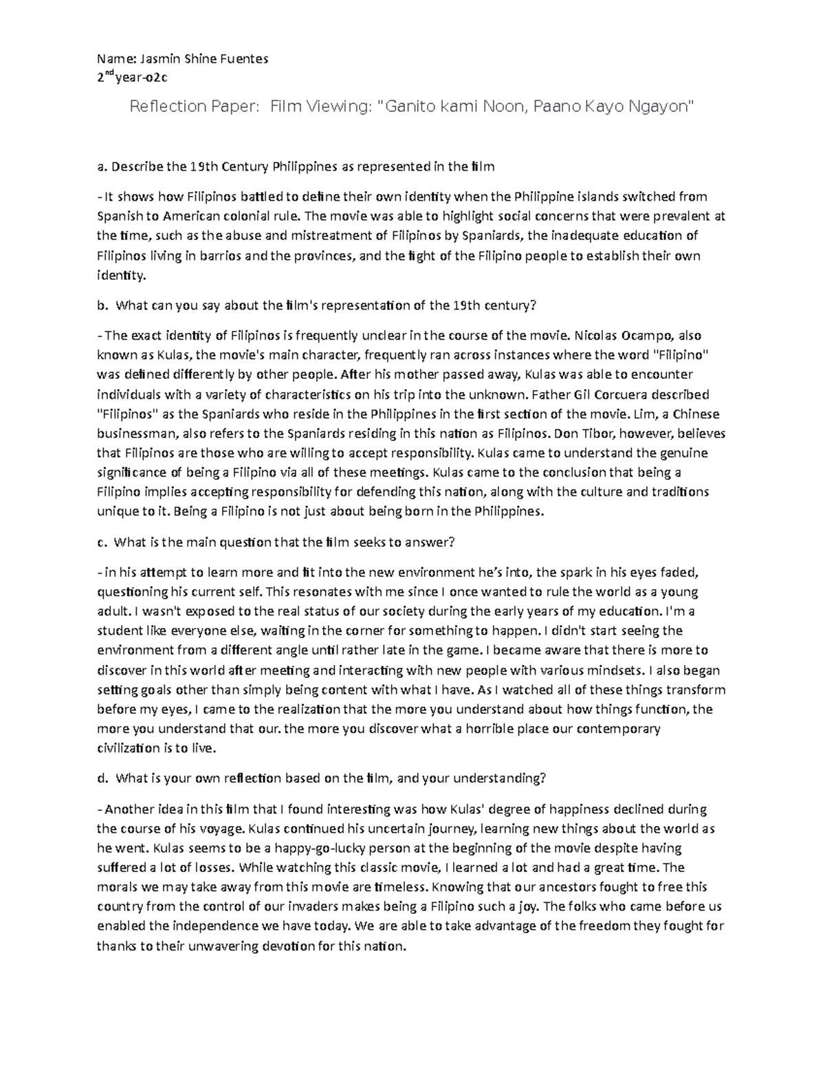 Reflection Paper - MARKET INTEGRATIONI. Definition of Market ...