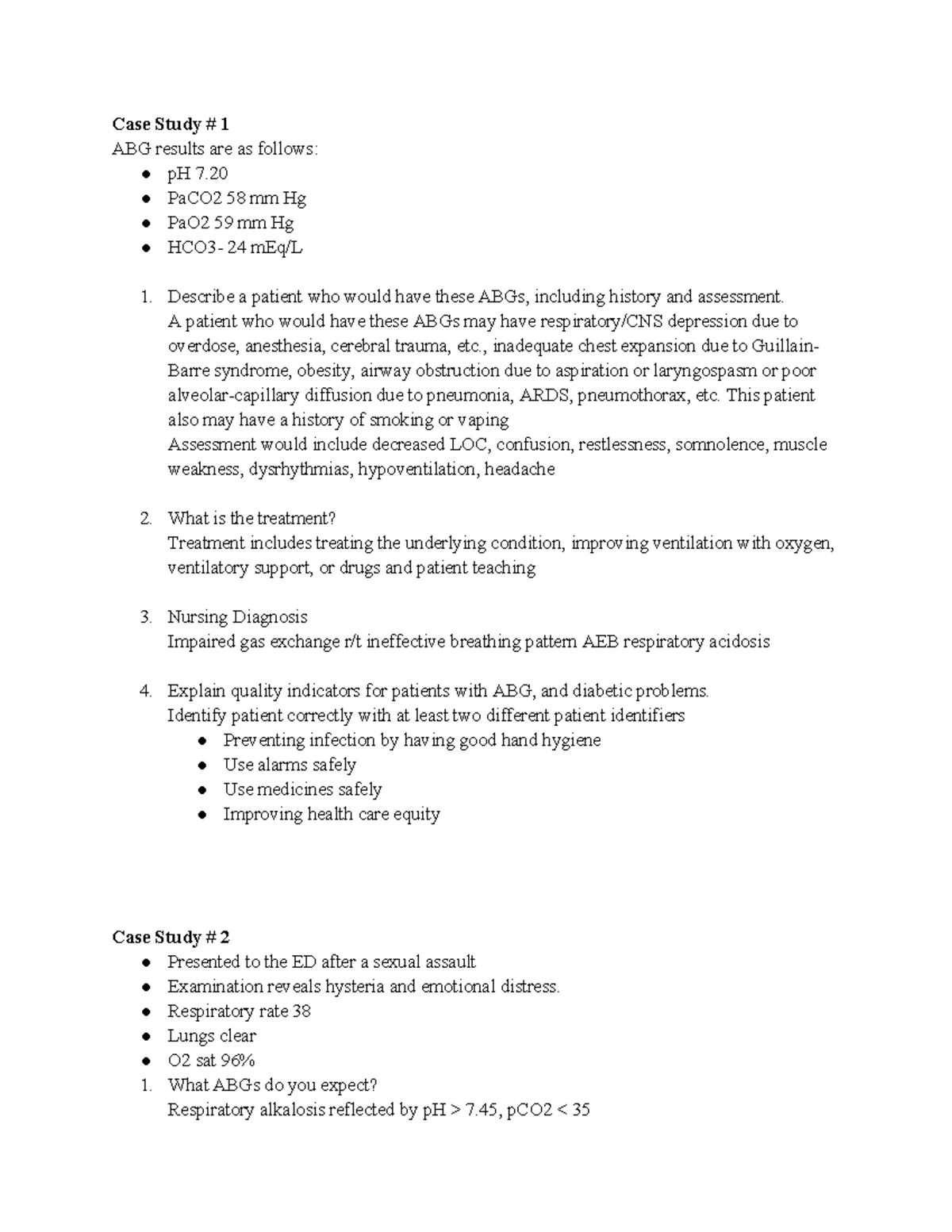 1.7 ABG imbalances case study: understanding respiratory acidosis and ...