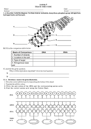 Handout Task 1 in Biochemistry - BIOCHEMISTRY Handout #1 (February 29 ...