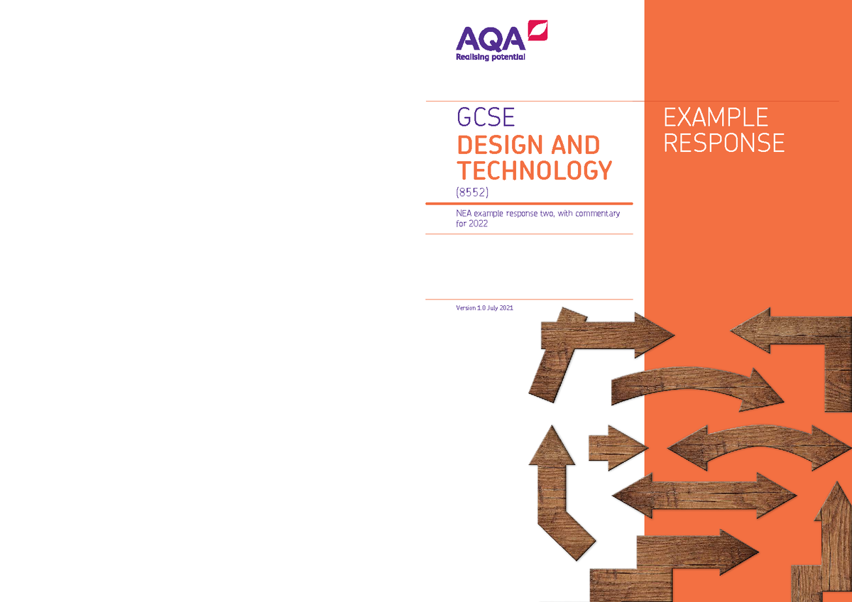 GCSE DESIGN AND TECHNOLOGY NEA Example Response 2 with Commentary (2022 ...