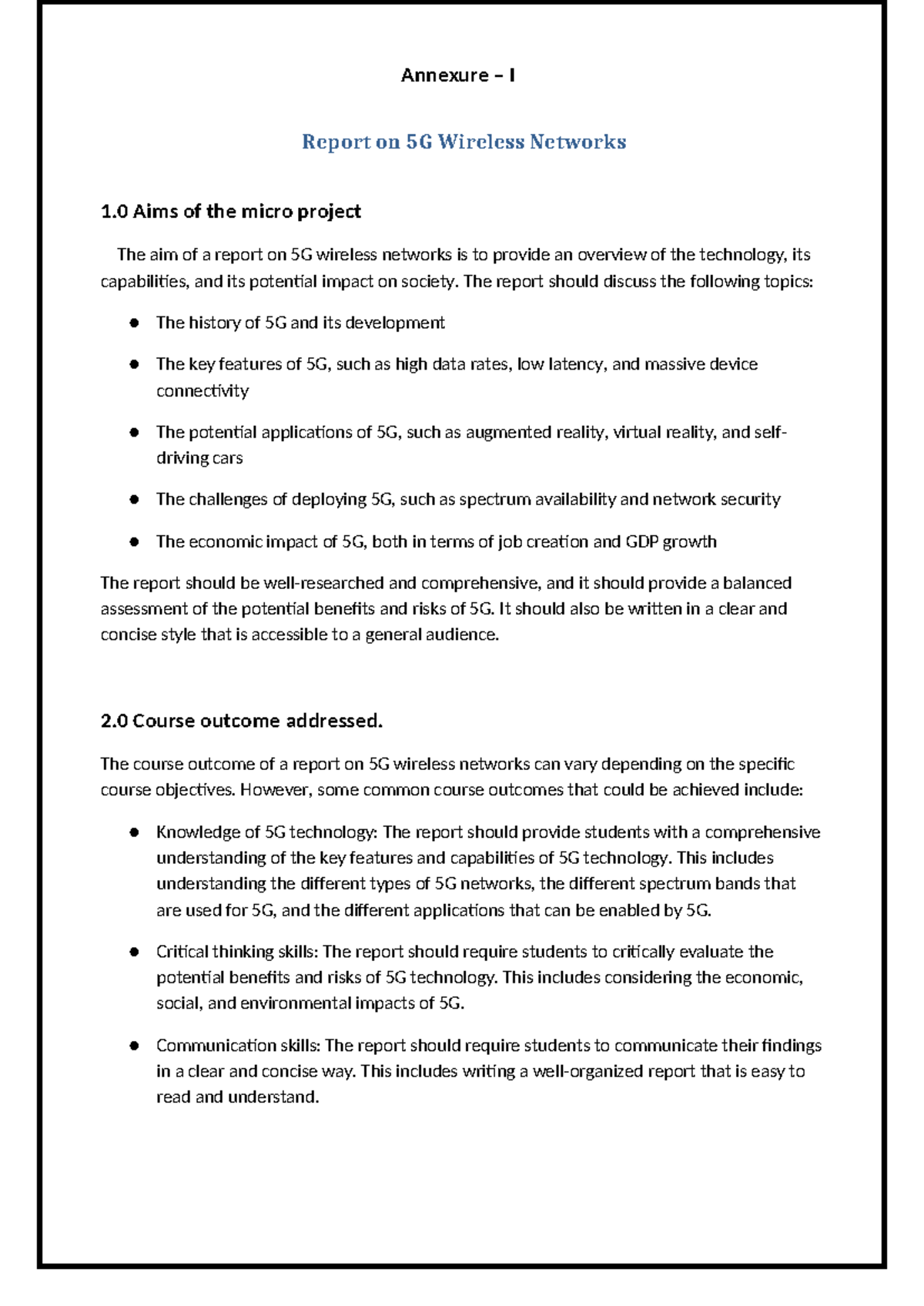 5G Wireless Networks: Comprehensive Report on Technology & Applications ...