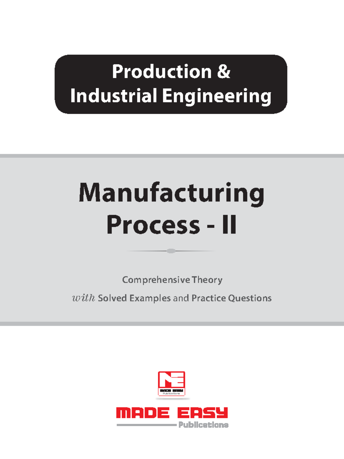 1075bookf Manufacturing Process II - Comprehensive Theory with Solved ...
