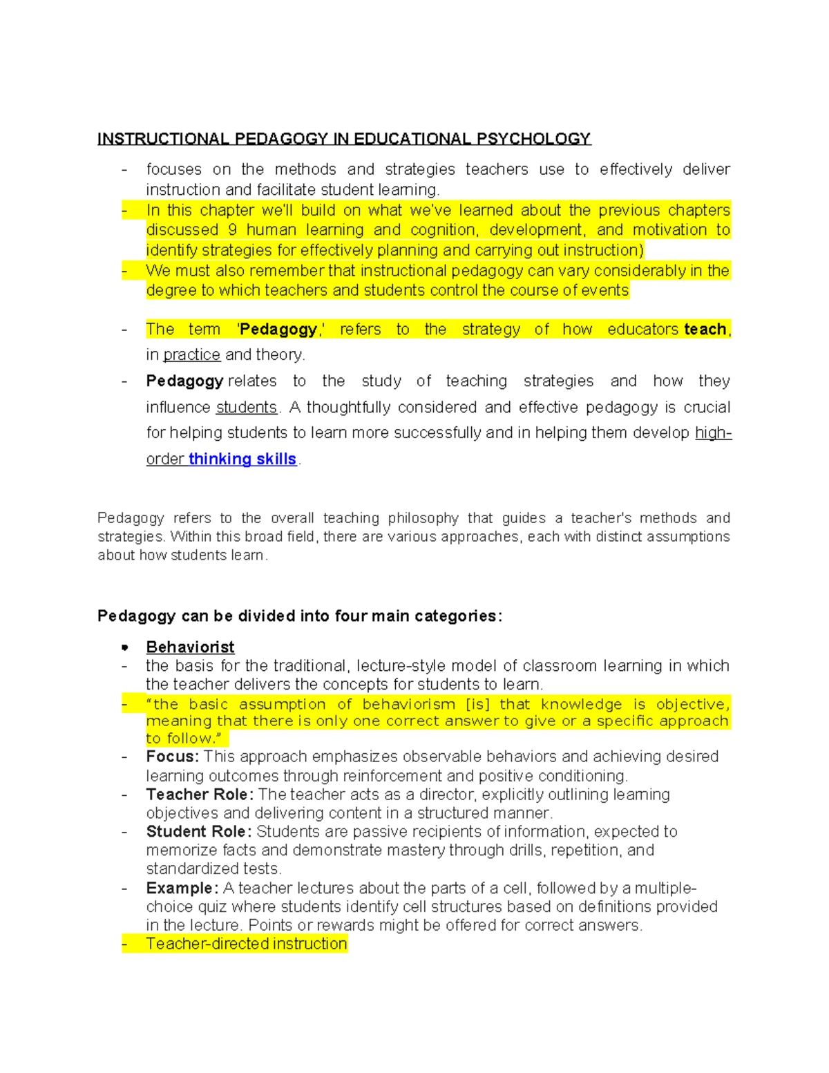 Chapter 14: Classroom Assessment Strategies for Enhanced Learning - Studocu
