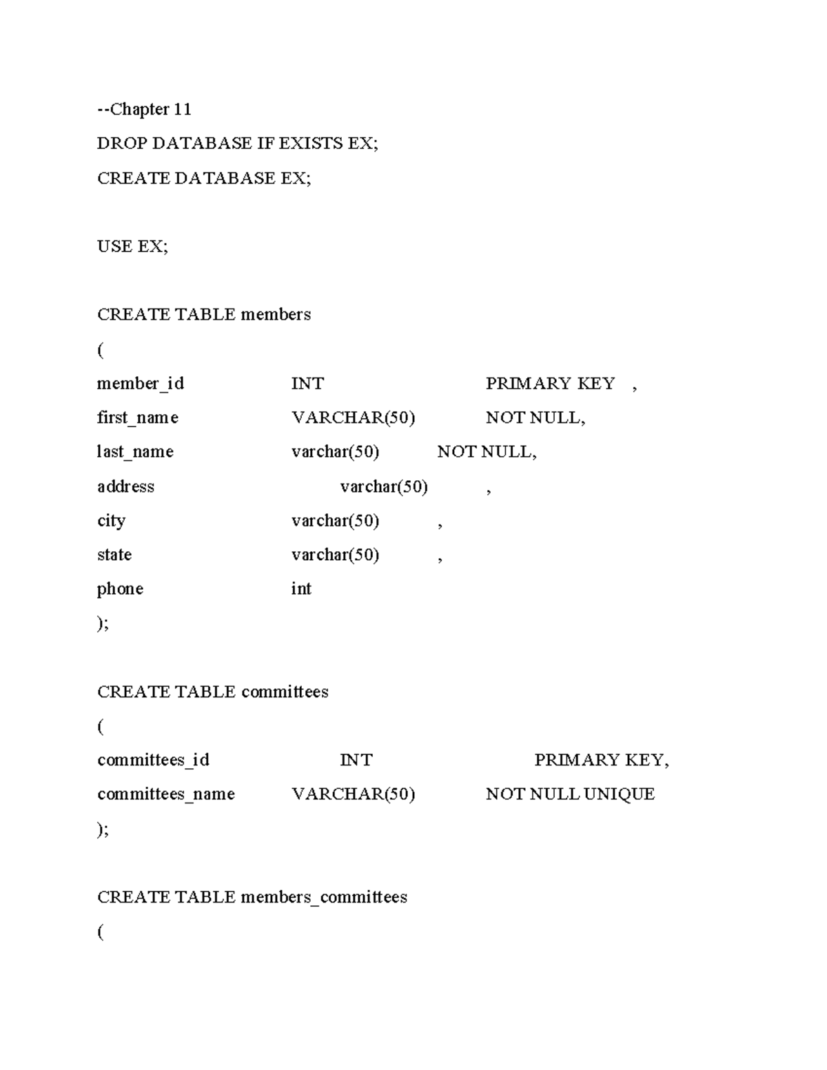 Chapter 11 - Database Management and SQL Operations - Studocu