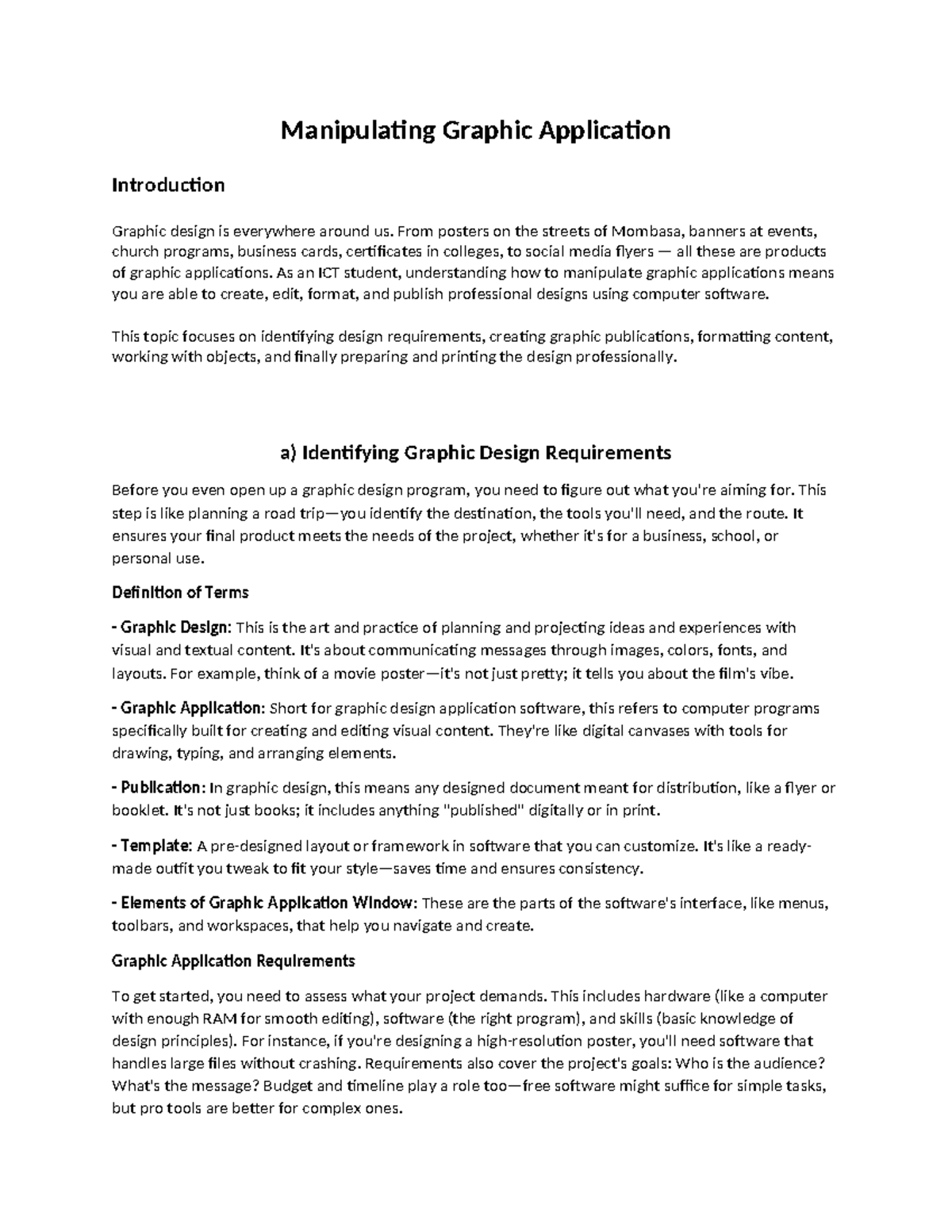 Manipulating Graphic Applications: A Comprehensive Guide for ICT ...