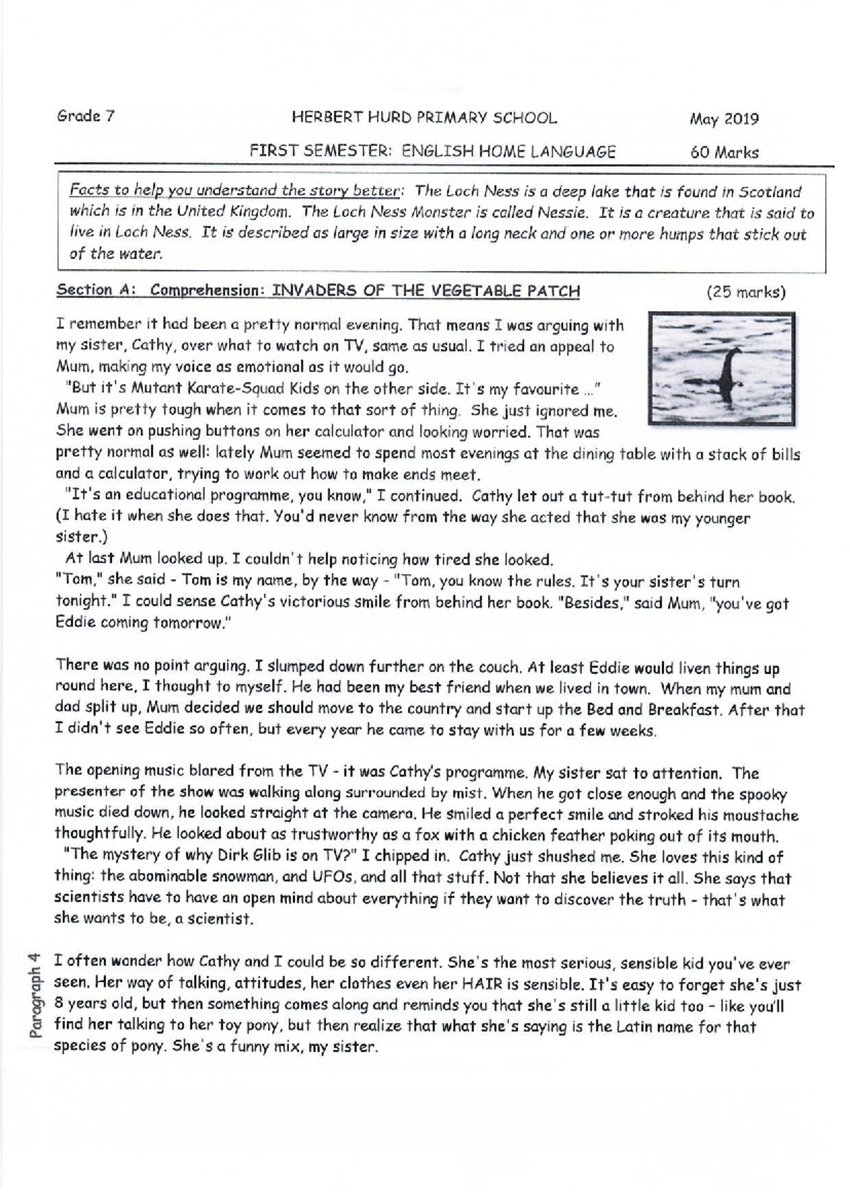Grade 7 English First Semester Notes - June 2019 Analysis - Studocu