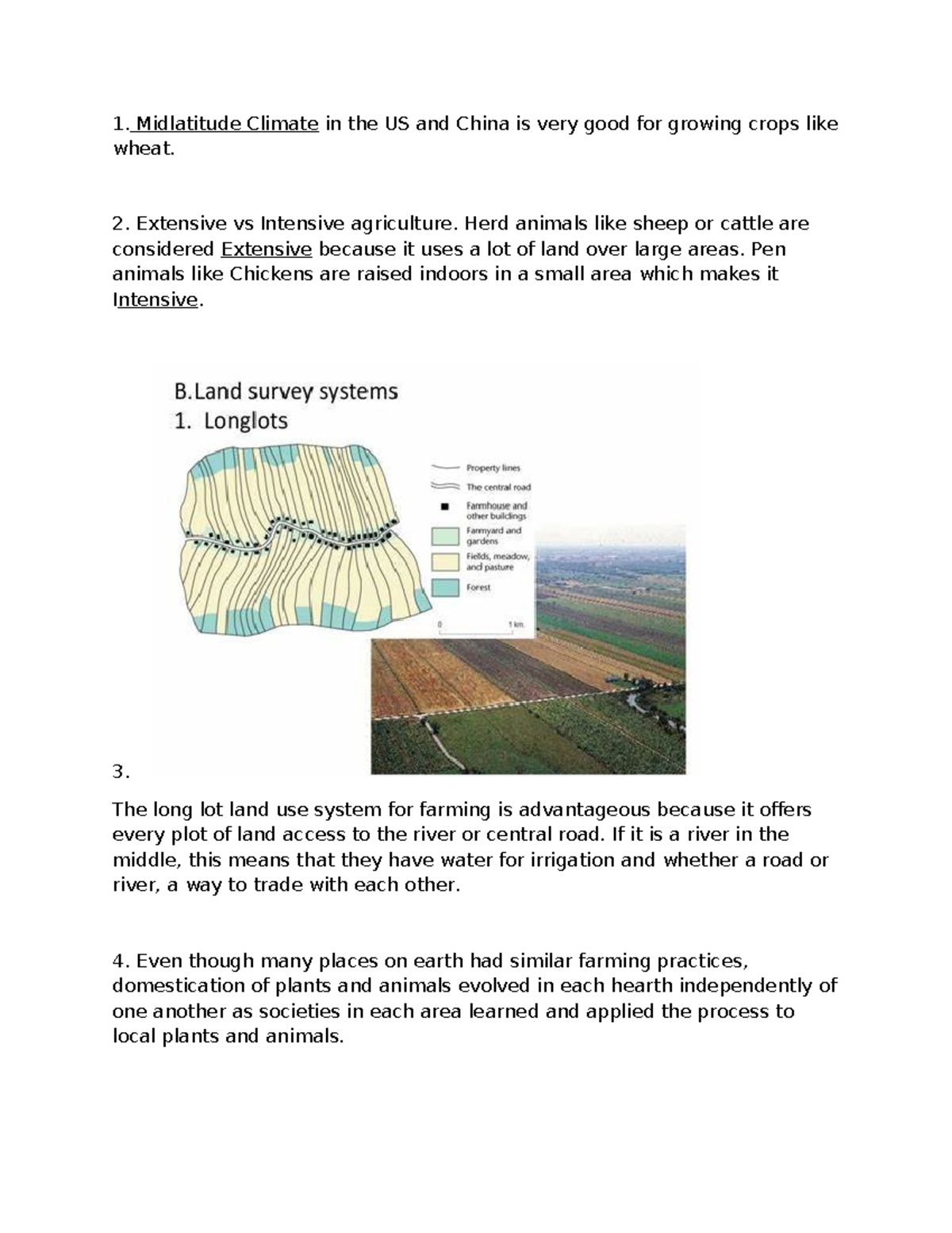 Agricultural Practices and Land Use Models: A Study Overview (Course ...