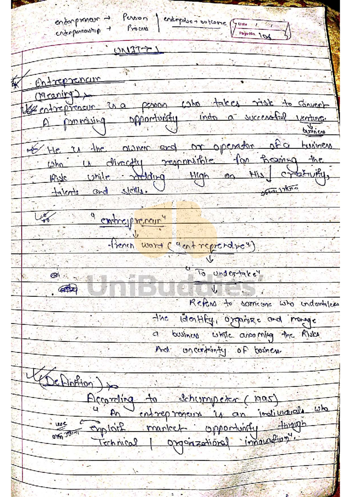 Entrepreneurship Concepts and Processes: Notes for BUS 101 Final Exam ...