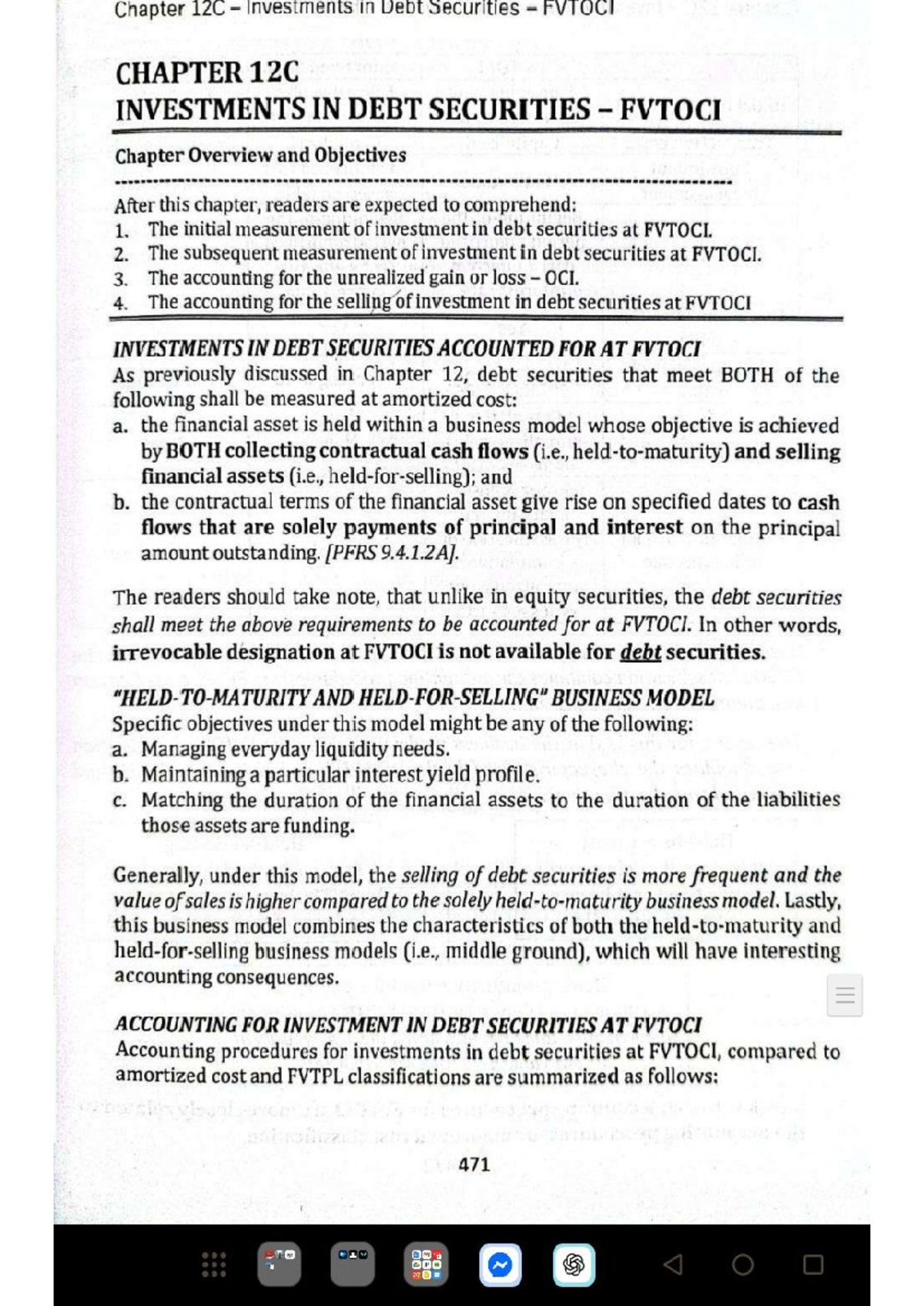 Chapter 12C: Investments in Debt Securities at FVTOCI - Lecture Notes ...