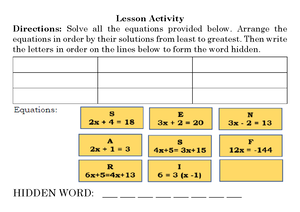 Grade 7 Math Learning Guide: Solving Linear Equations & Inequalities ...