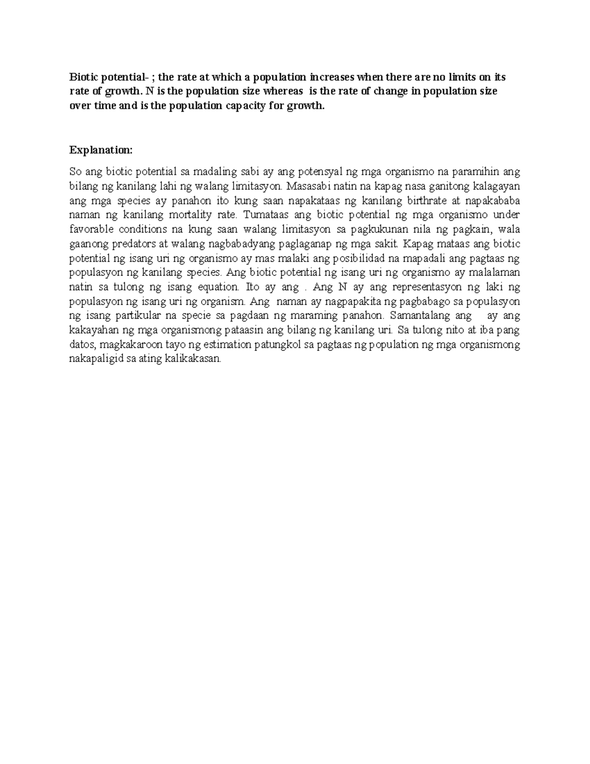 Biotic Potential Explanation: Understanding Population Growth Factors ...