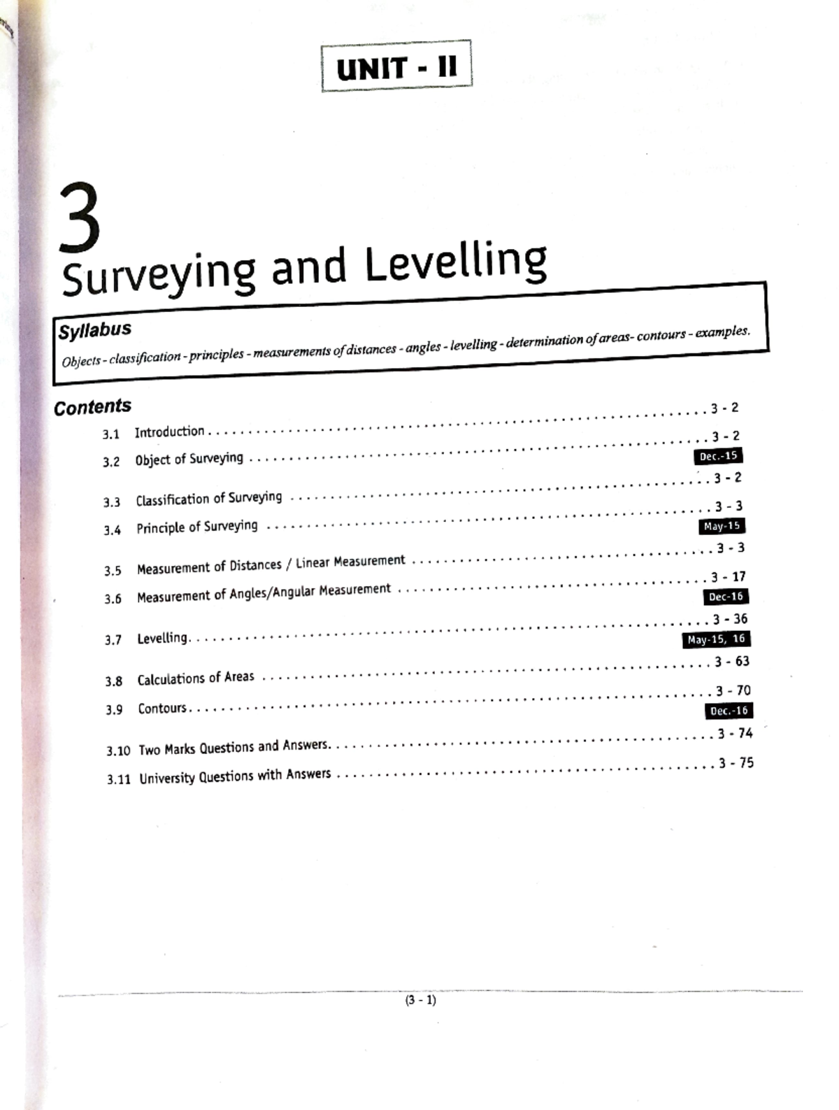 Surveying and Levelling Basics: BME 301 Lecture Notes - Studocu