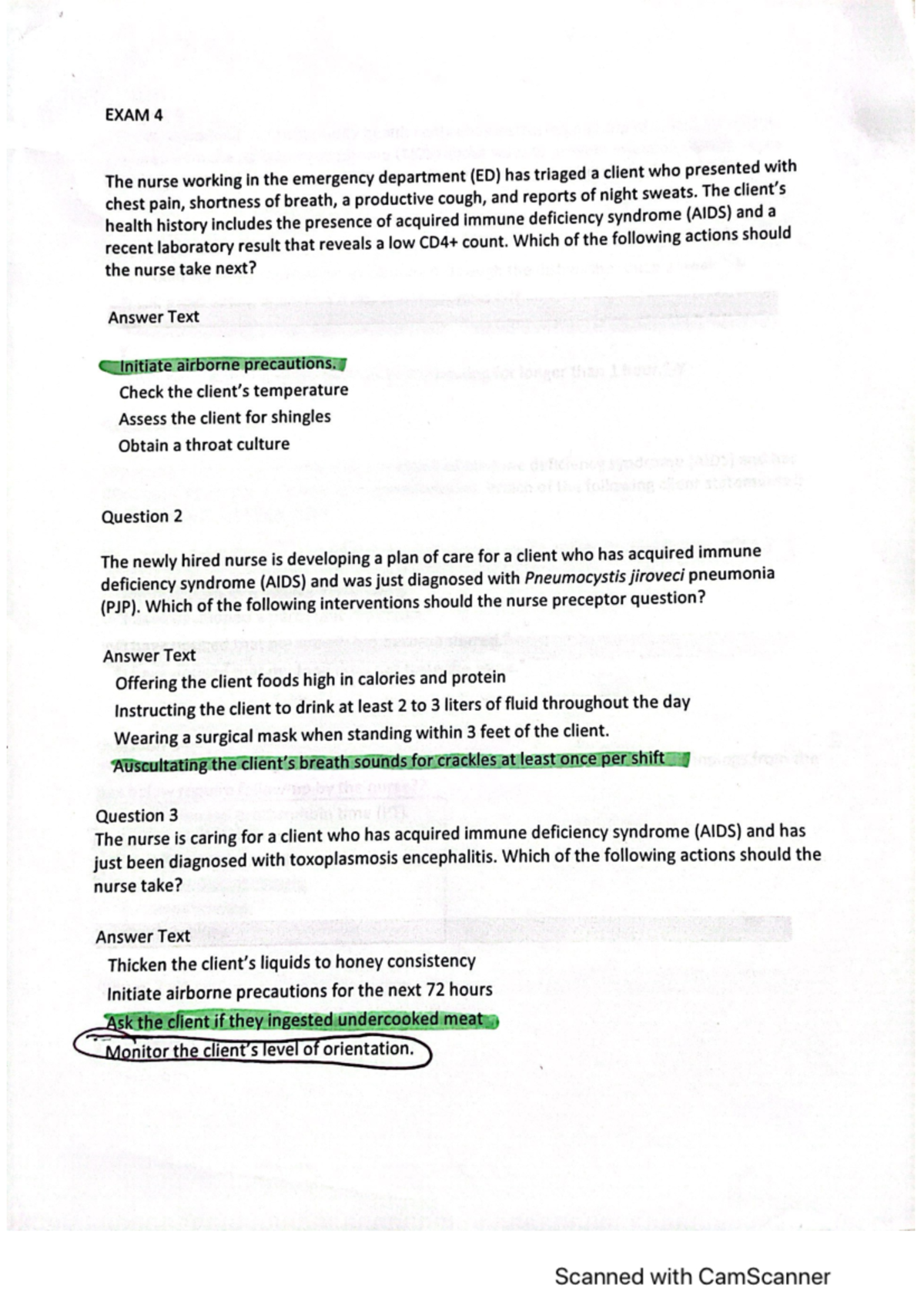 Exam 4 Essential Questions for Nursing Practice - Studocu