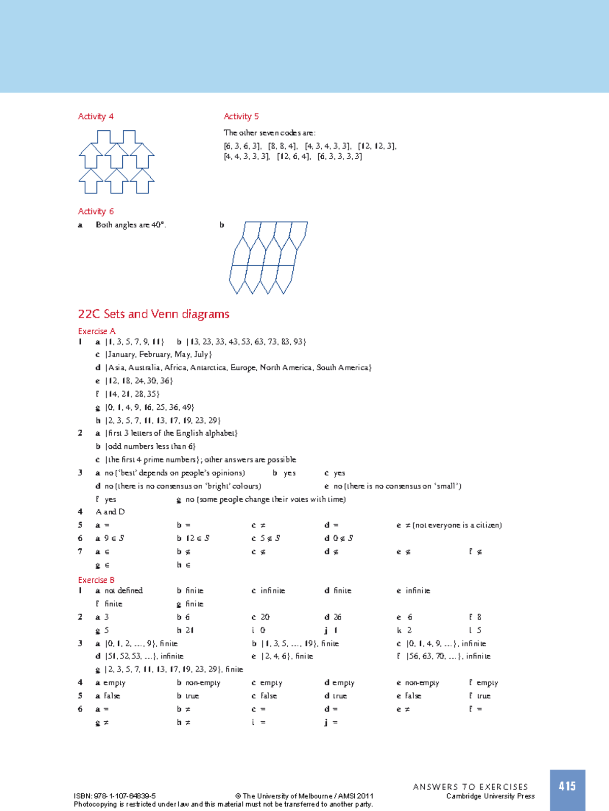 ICE-EM Mathematics Year 7 Solutions: Activities 4 to 8 - Studocu