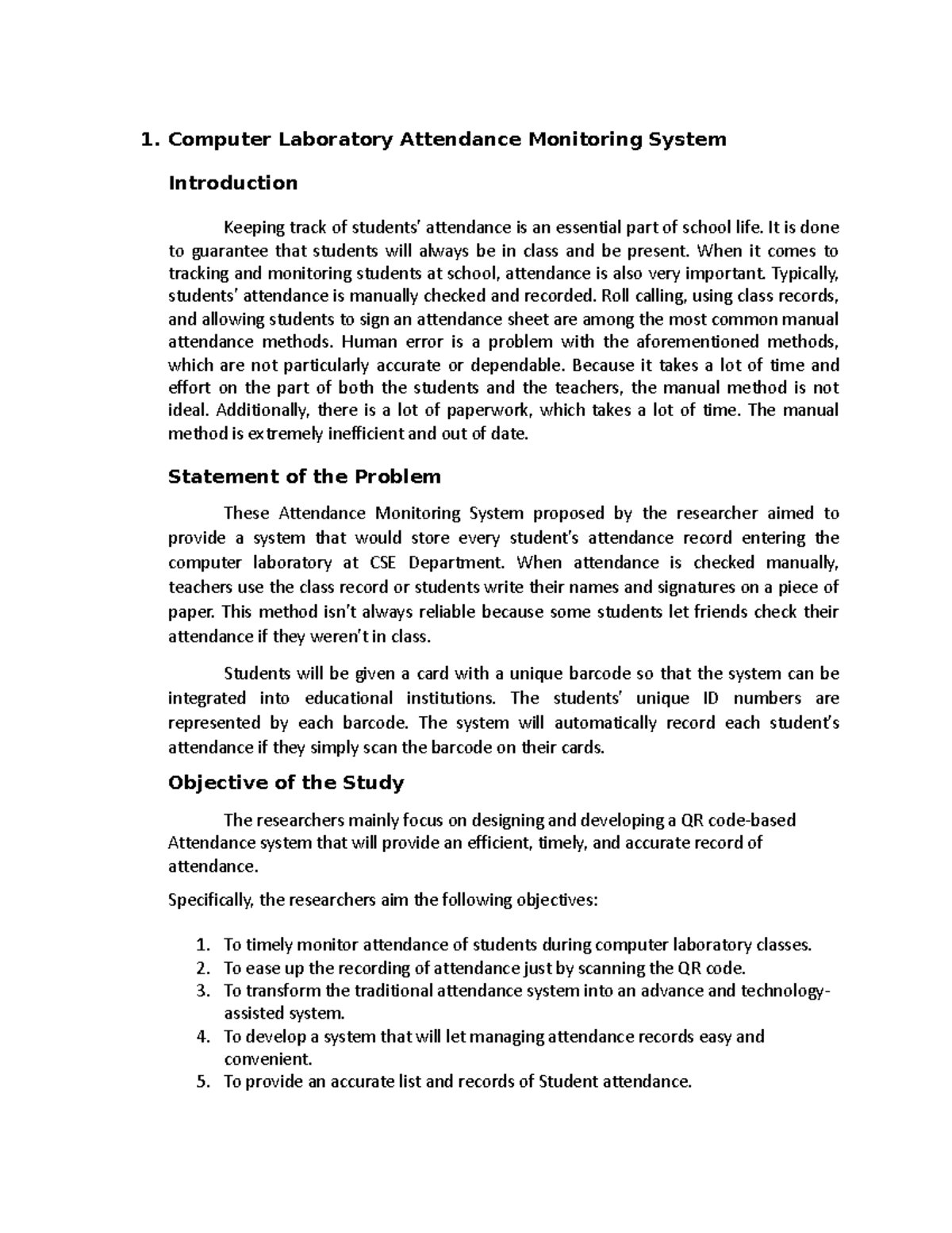 CSE-2023: QR Code-Based Attendance System for Computer Lab Management ...