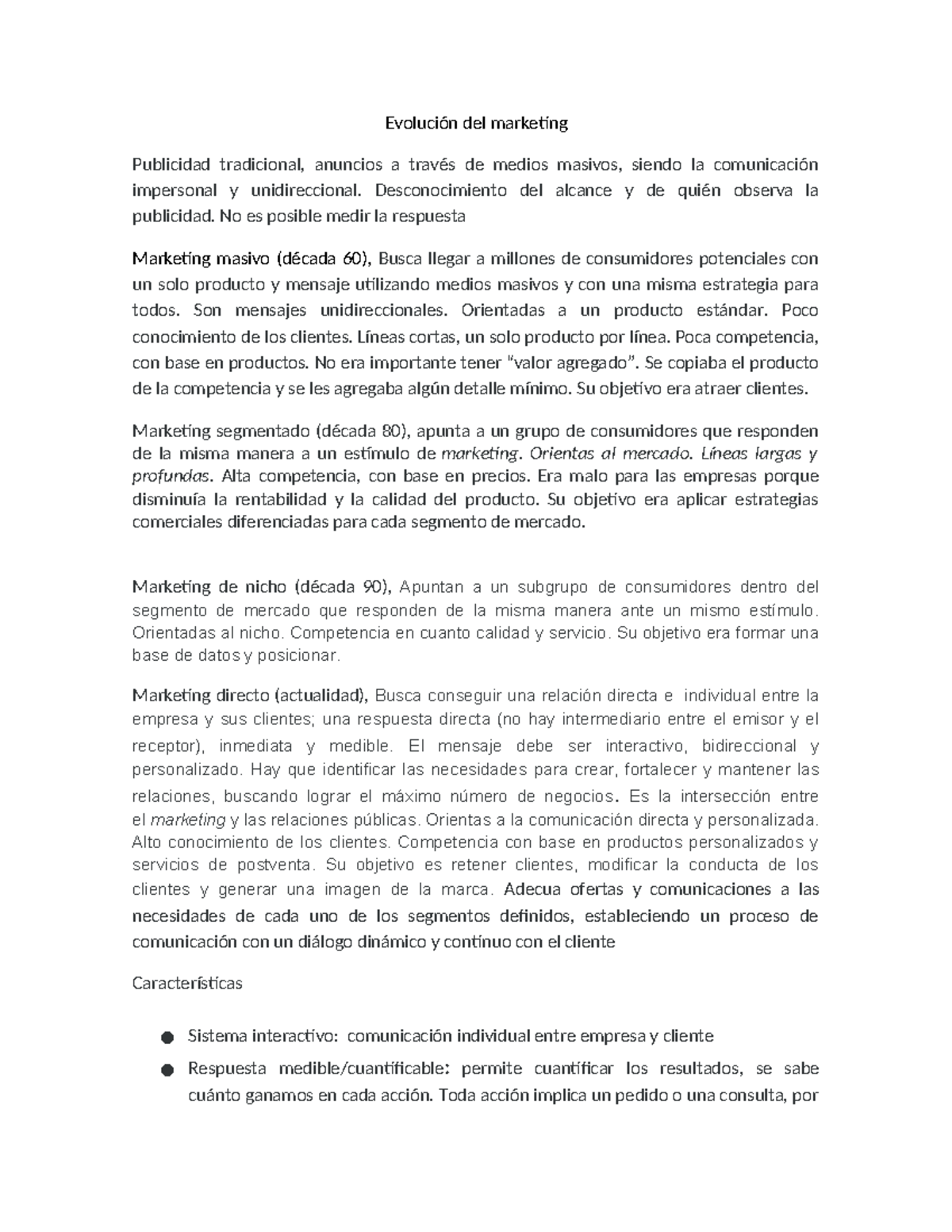 Evolución del marketing: de la publicidad masiva al marketing directo ...