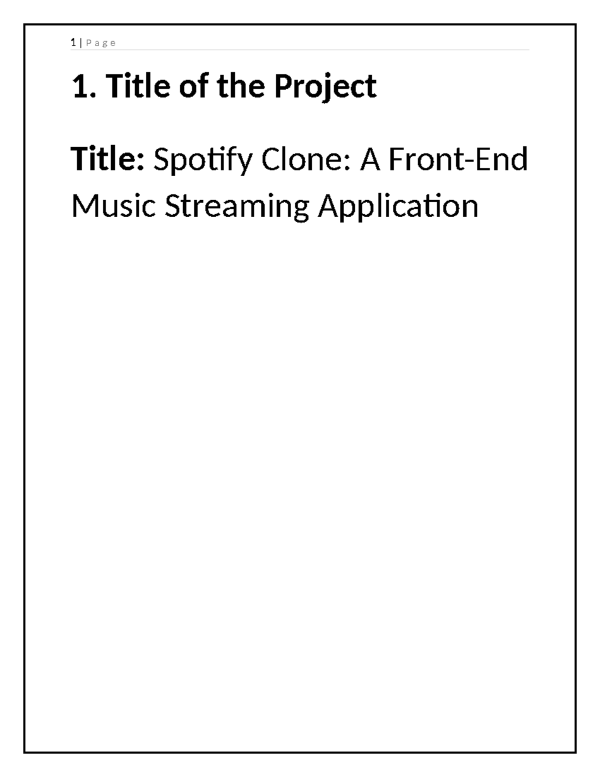 Spotify Clone Project Synopsis: Front-End Music Streaming App Summary ...