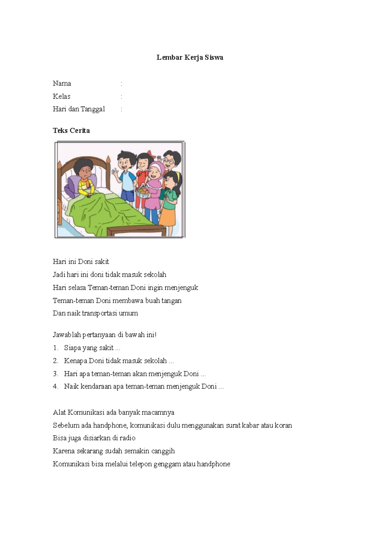 Lembar Kerja Siswa - Tema 1: Mengenal Cuaca & Musim - Sub-Tema 2 - Studocu