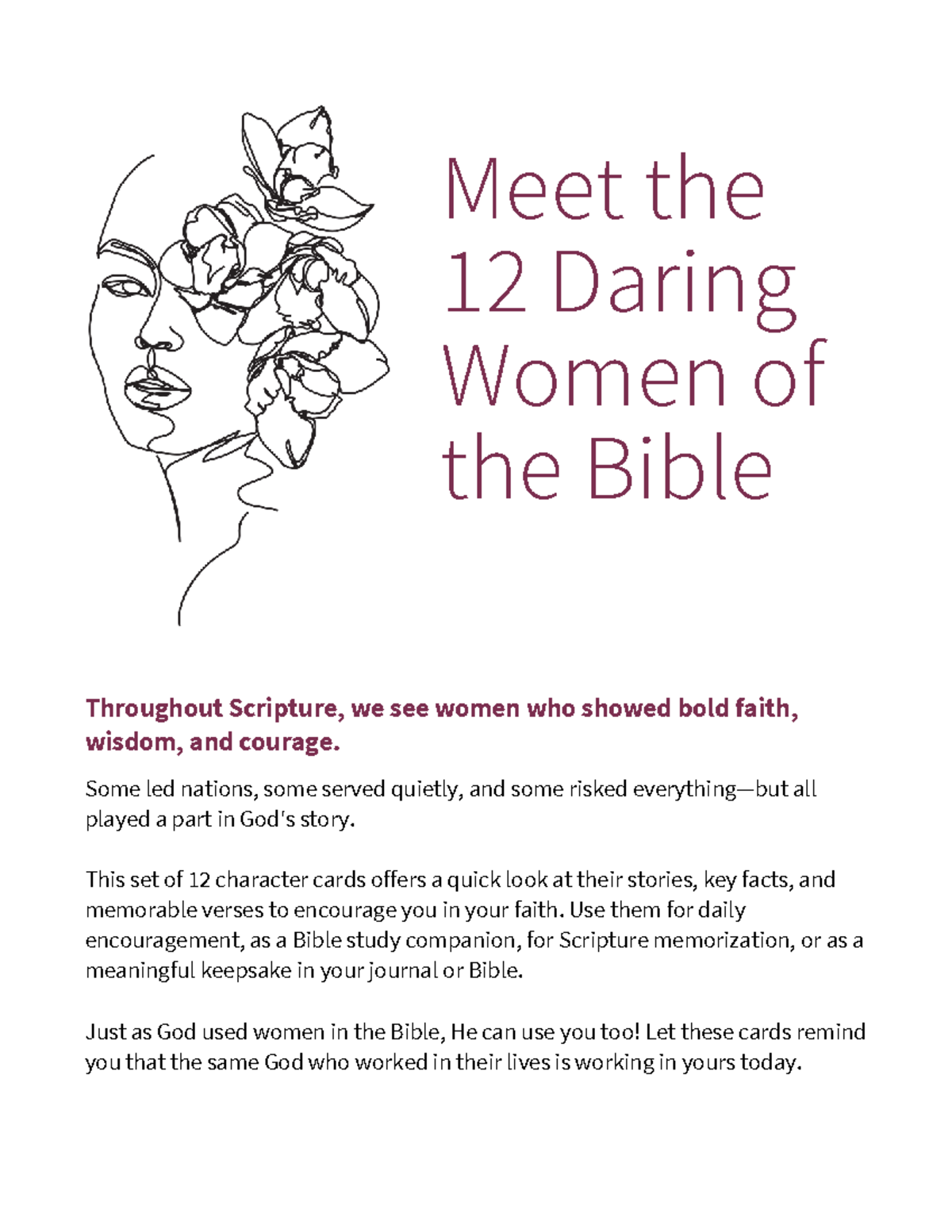 Fg 022025 12 Daring Women of the Bible Character Cards