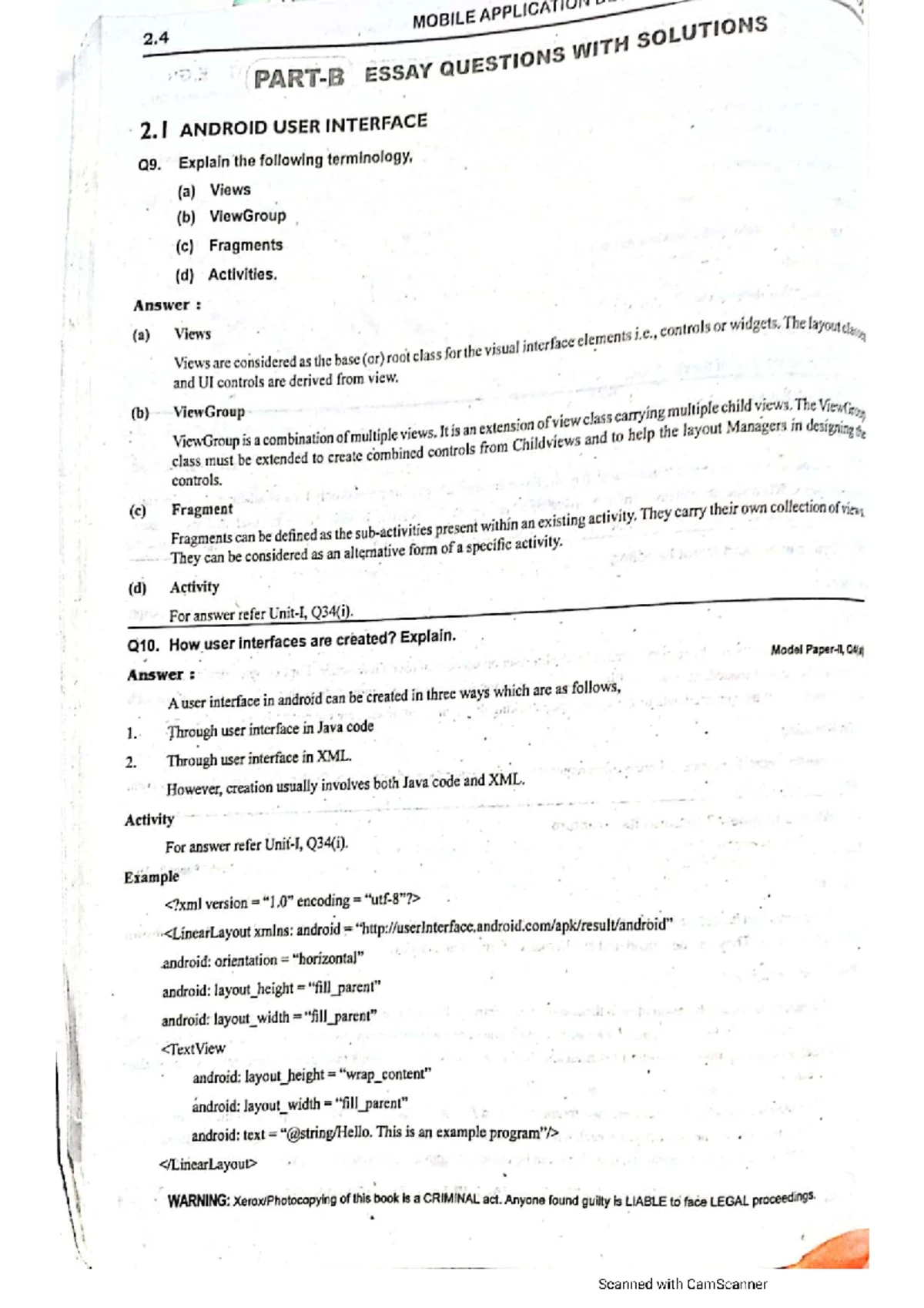 5.4 MOBILE APPLICATION DEVELOPMENT ESSAY QUESTIONS & SOLUTIONS - Studocu