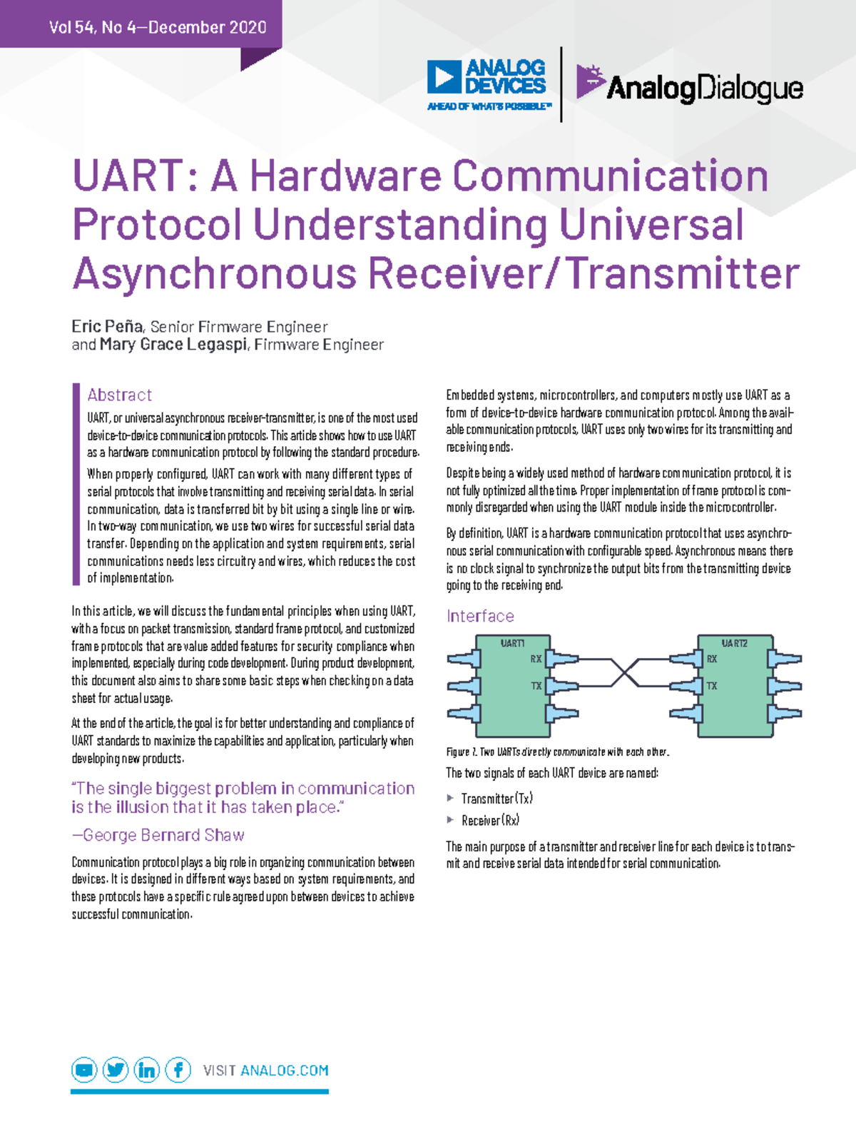 UART: Understanding the Universal Asynchronous Communication Protocol ...