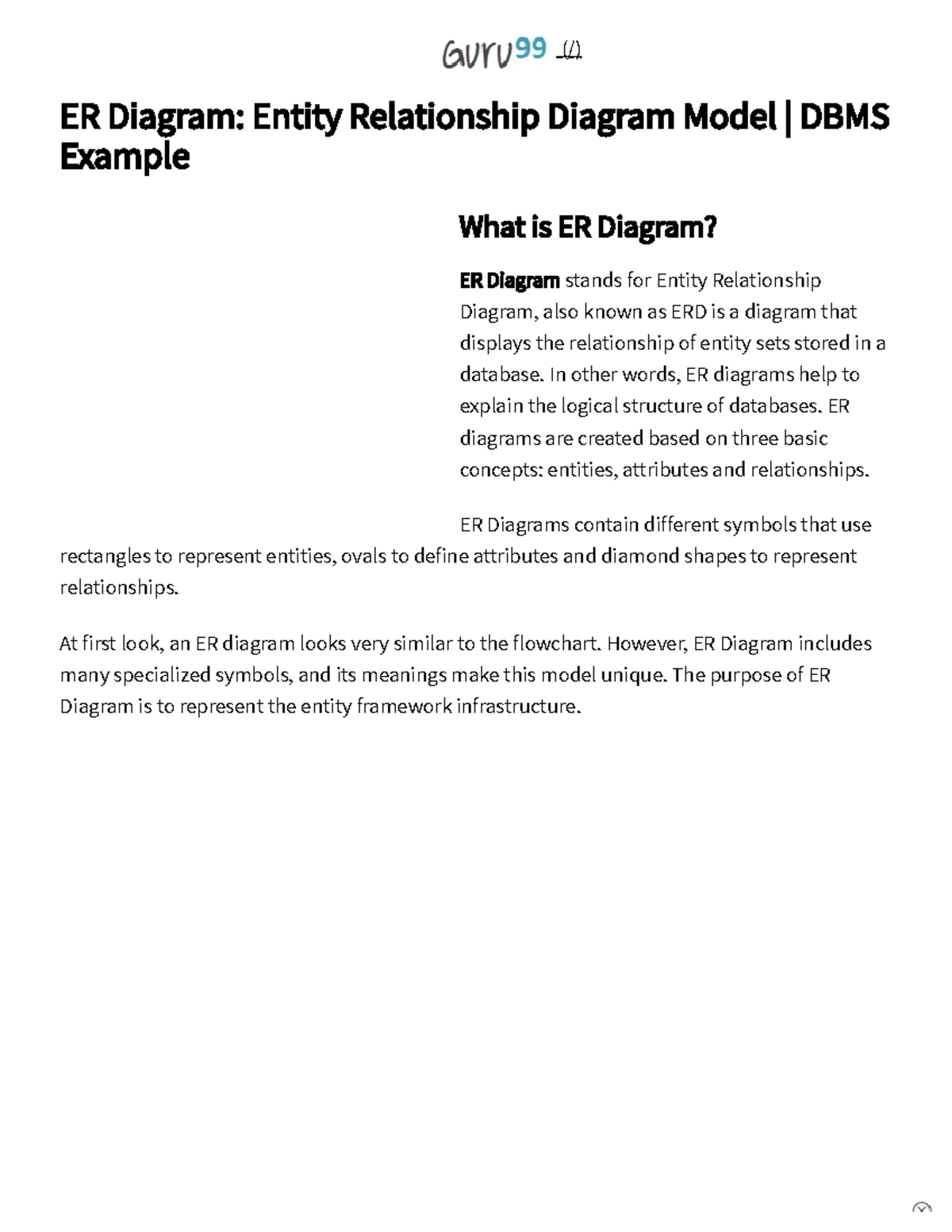 ERD Model: Entity Relationship Diagram Overview & Examples for DBMS ...