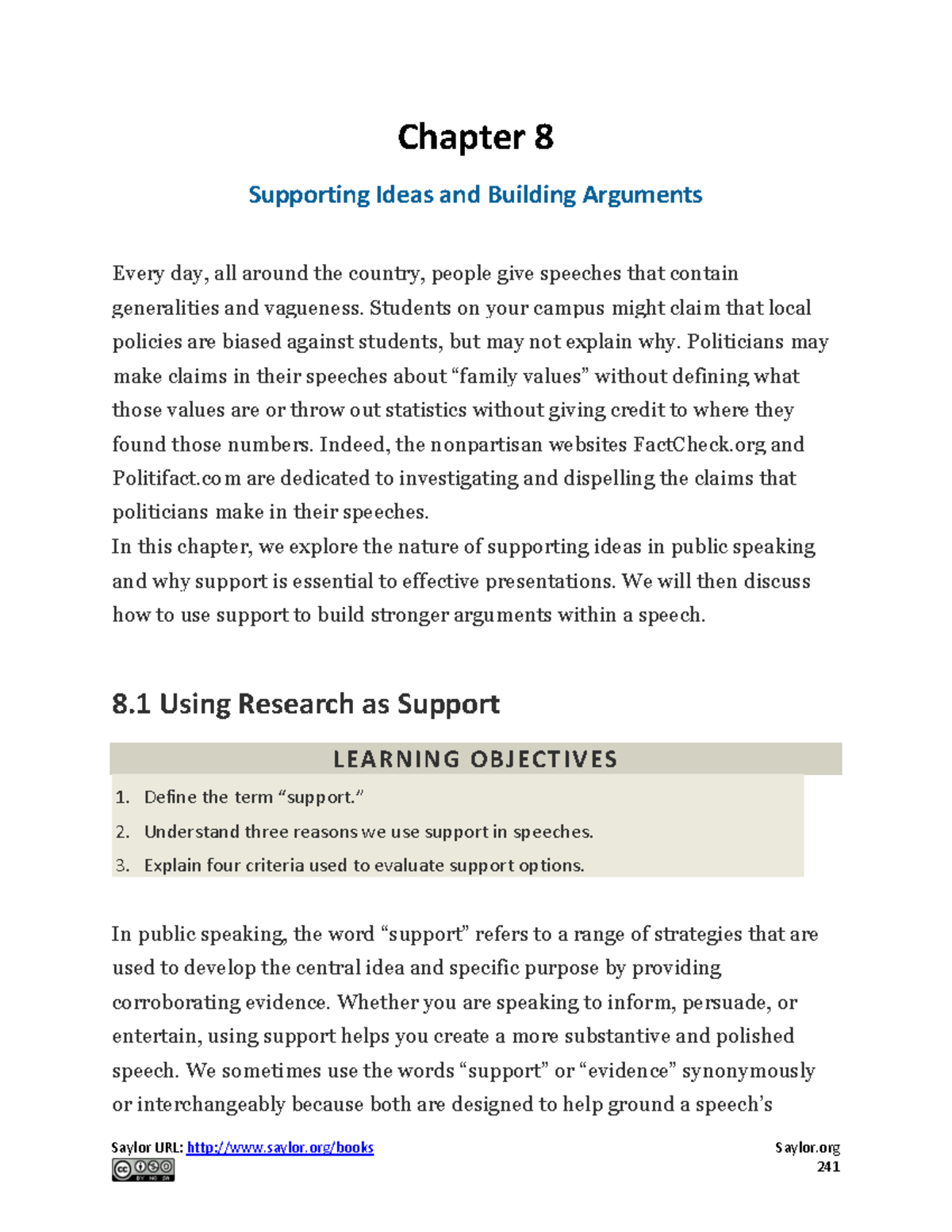 Supporting Ideas and Building Arguments: Effective Speech Techniques ...