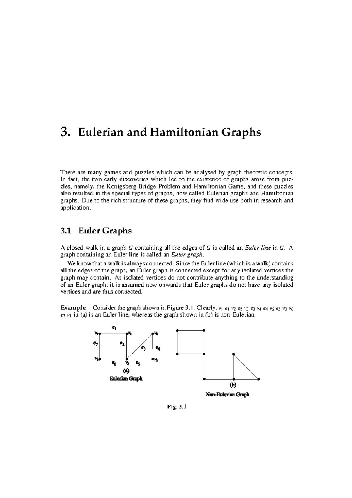 Tdk Chapter 3: Eulerian and Hamiltonian Graphs Overview - Studocu