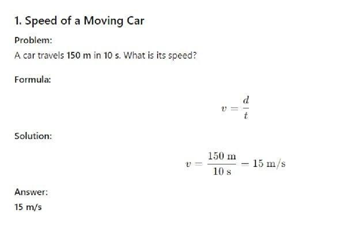 26 03 25 12 05 04 - solving - PHYSICS - 1. Speed of a Moving Car ...