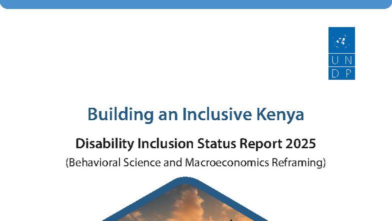 Disability Inclusion Status Report 2025: Behavioral Science