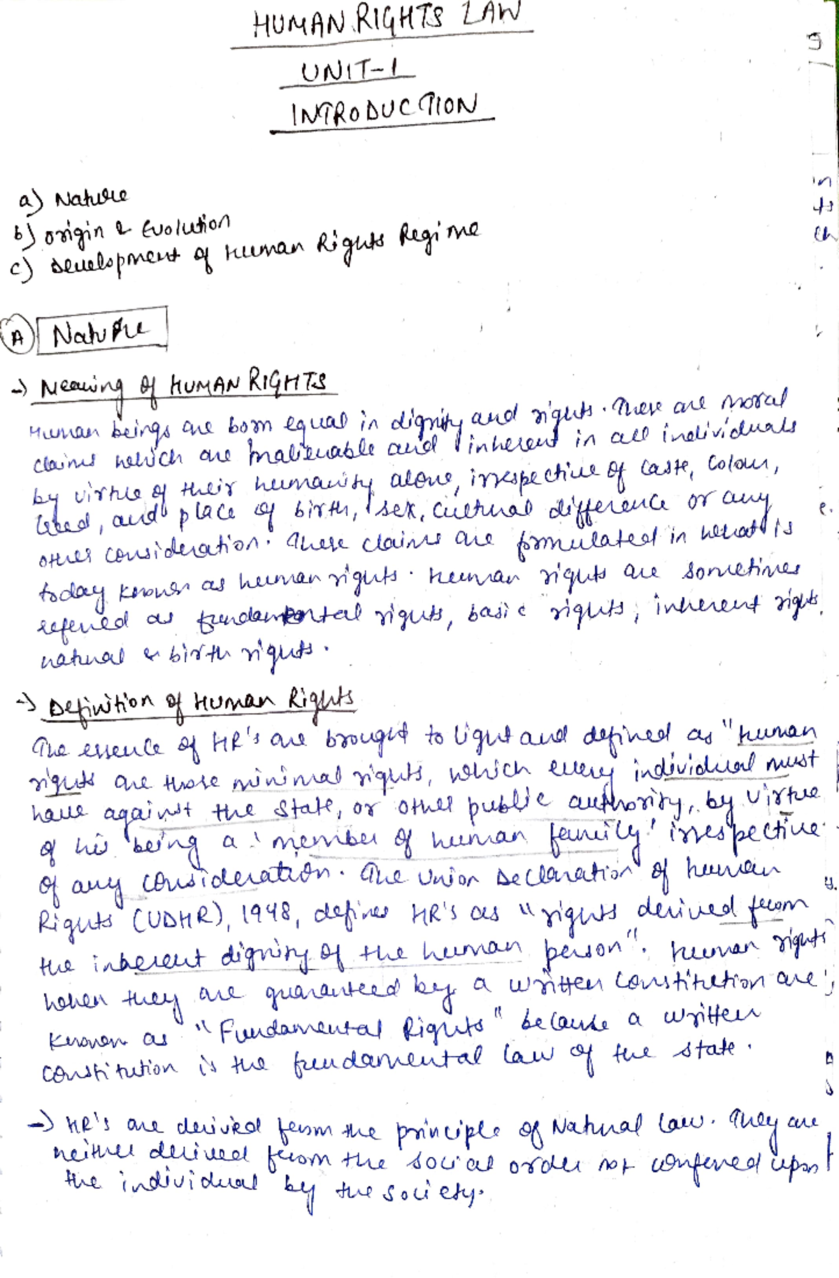 Human Rights Overview: Key Concepts & International Frameworks - Studocu