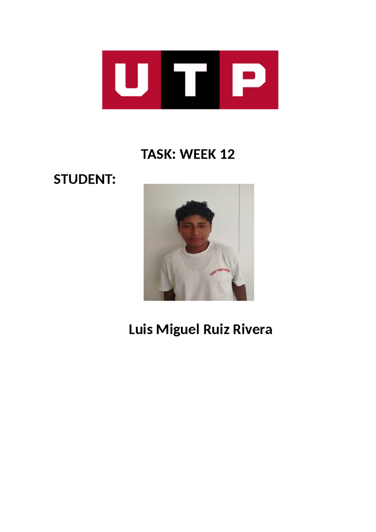 English 12 Homework - Week 12 Assignment by Luis Miguel - Studocu