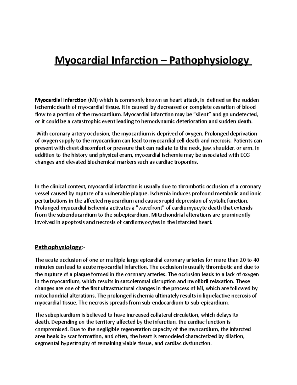 PATHOLOGY REVISION NOTES for Effective Exam Preparation - Studocu