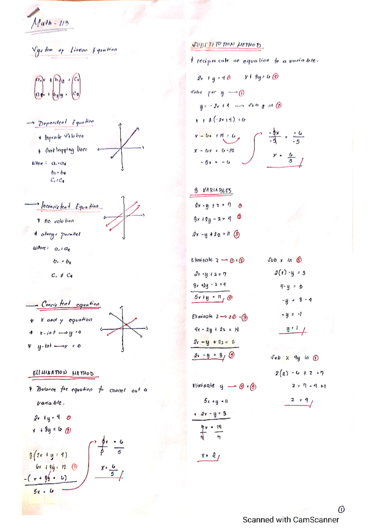 MATH 113 1st Sem Review Notes for Engineers - Studocu