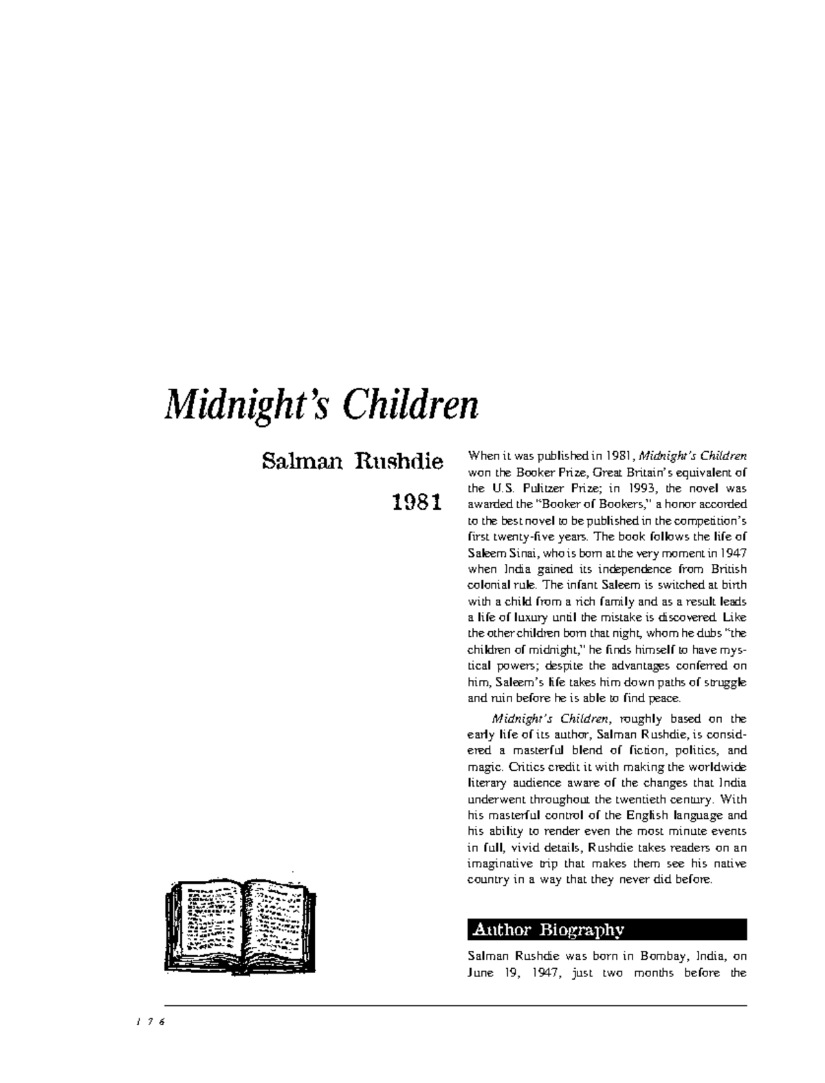 Midnight's Children: Comprehension Questions & Analysis - Studocu