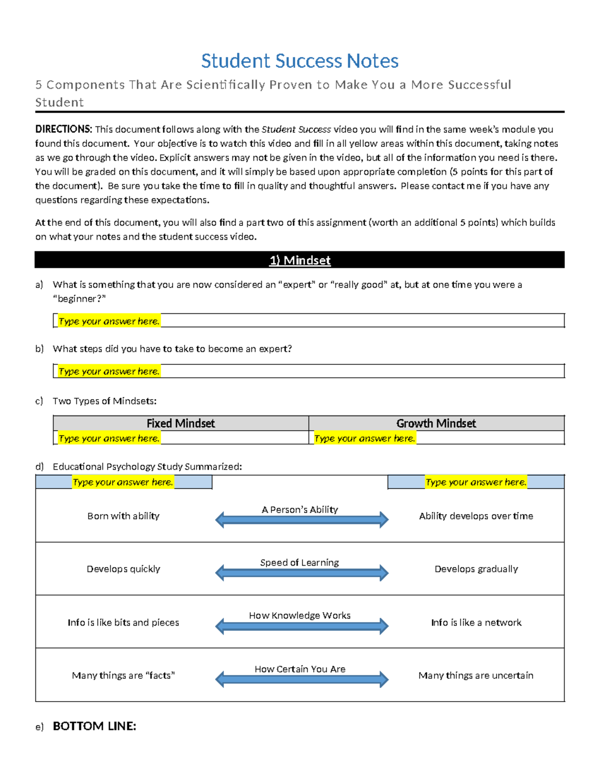 Student Success Notes: 5 Components for Enhanced Learning Strategies ...